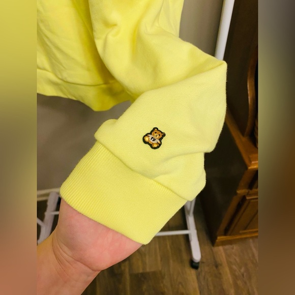 NWT Teddy Fresh neon yellow cropped hoodie - Picture 5 of 10